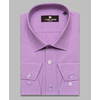 Бледно-пурпурная приталенная рубашка в клетку с длинными рукавами-4