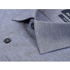 Ламантиновая приталенная рубашка меланж с длинными рукавами-2