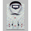 Разноцветная приталенная рубашка в абстракции с длинными рукавами-4