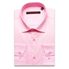 Розовая приталенная рубашка с длинными рукавами-3