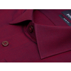 Бордово-фиолетовая приталенная рубашка в клетку с длинными рукавами-2