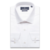 Белая приталенная рубашка с длинными рукавами-3