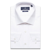 Белая приталенная рубашка с длинными рукавами-3