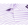 Сиреневая приталенная рубашка в полоску с длинными рукавами-2