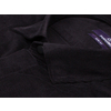 Черная вельветовая приталенная рубашка с длинными рукавами-2