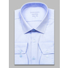 Голубая приталенная рубашка Non Iron с длинными рукавами-9