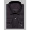 Черная приталенная мужская рубашка Non Iron с длинными рукавами-9