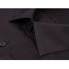 Черная приталенная мужская рубашка Non Iron с длинными рукавами-2