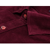 Темно-бордовая вельветовая приталенная рубашка с длинными рукавами-2