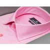 Приталенная рубашка розового цвета с коротким рукавом